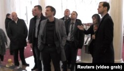 Члены делегации немецкой правой партии «Альтернатива для Германии» посетили Ливадийский дворец в Ялте. 4 февраля 2018 года