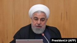 IranianPresident Hassan Rouhani chairs a cabinet meeting in the capital Tehran on September 18, 2019