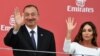 Azerbaijani President Ilham Aliyev and his wife, Mehriban, who was recently name the country's first vice president