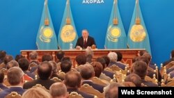 Президент Казахстана Нурсултан Назарбаев. Астана, 5 октября 2018 года.