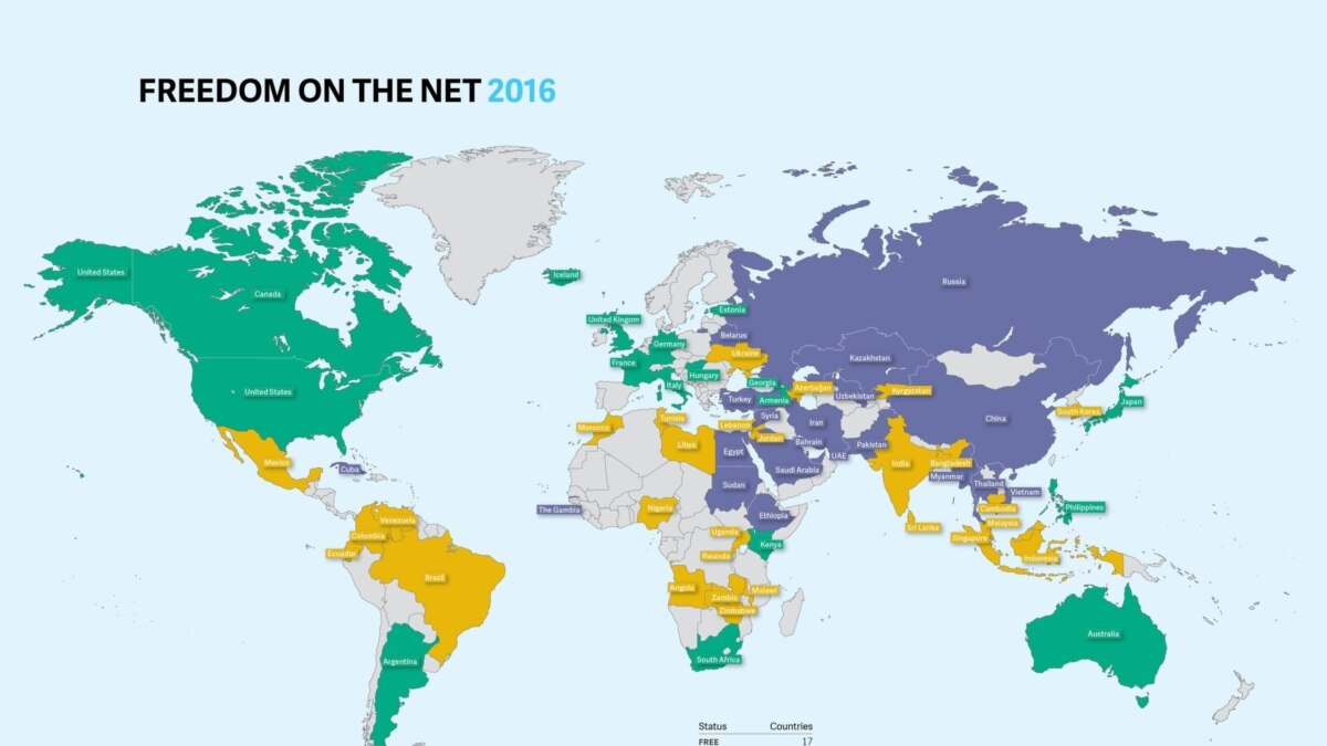 Freedom House: в мире ухудшается ситуация со свободой интернета