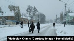 Снігопад у Дніпрі, 18 квітня 2017 року 