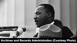 Мартин Лютер Кинг произносит речь "У меня есть мечта", 28 августа 1963 года.