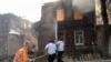МЧС сообщило о первом погибшем при пожаре в Ростове-на-Дону
