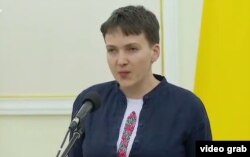 Ukrainian parliamentarian Nadia Savchenko (file photo)