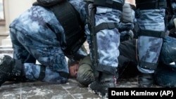 Задержание на акции 31 января в поддержку оппозиционера Алексея Навального (Архивное фото)