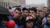 Russia -- People crowd at Alexey Navalny's pre-election meeting and concert, Moscow, September 6, 2013.