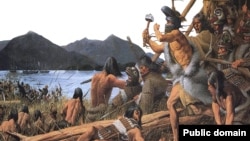 «Битва на острове Ситка». Луис Гланцман. Из архива национального исторического парка Ситка