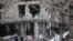 A bombed-out building in Syria's Deir al-Zor 