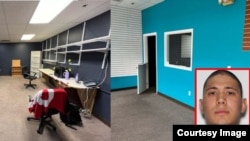 "Priority One Medical Equipment" şirkətinin boş ofisləri və Anuar Abdraxmanovun sürücülük vəsiqəsindən foto.