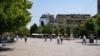 Sheshi Zahir Pajaziti në Prishtinë, më 27 qershor 2025.