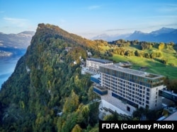 The Burgenstock resort above Lake Lucerne is the site of potential US-Iran talks.