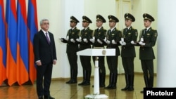 Armenia - President Serzh Sarkisian holds an awards ceremony at the presidential palace in Yerevan, 19 January 2018.