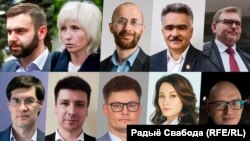 Belarusz ügyvédek, akiknek 2021-ben megvonták a működési engedélyét.