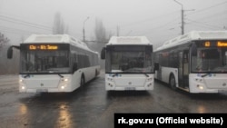 Автобуси марки ЛіАЗ у Сімферополі