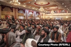 Family members of suicide attackers met with Haqqani at the October 19 event at Kabul's Intercontinental Hotel.
