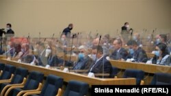 Jedna od sesija Narodne skupštine Republike Srpske u Banjaluci, 20. oktobar 2021. 