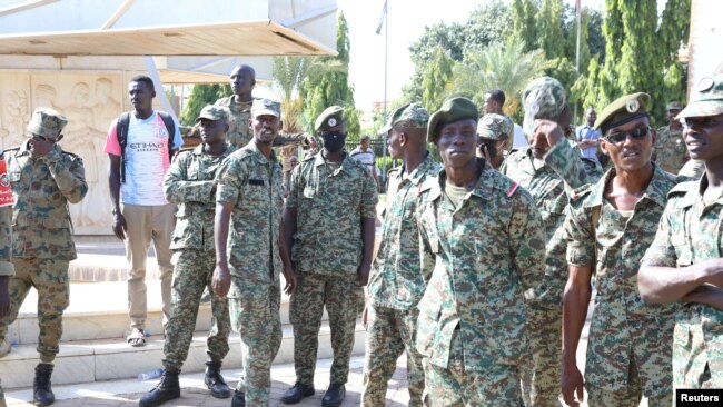 Pjesëtarë të ushtrisë së Sudanit në Kartum. Tetor, 2021.
