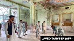 افغانستان کې پر مسجد د بريد يو انځور