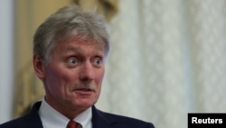 Russia - Kremlin spokesman Dmitry Peskov takes part in talks held by Russia's President Vladimir Putin on the sidelines of the St. Petersburg International Economic Forum, June 6, 2024.