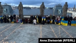 Акція до четвертої річниці авіаудару по драмтеатру у Маріуполі, Прага, 16 березня 2026 року 