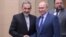Ali Akbar Velayati (left), a senior adviser to Iran's supreme leader, meets Russia's President Vladimir Putin in Moscow on July 12. 