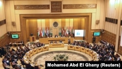 Arab League foreign ministers hold an emergency meeting on U.S. President Donald Trump's decision to recognize Jerusalem as the capital of Israel, in Cairo, Egypt February 1, 2018