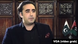 The chairman of the opposition Pakistan People's Party, Bilwal Bhutto Zadari.