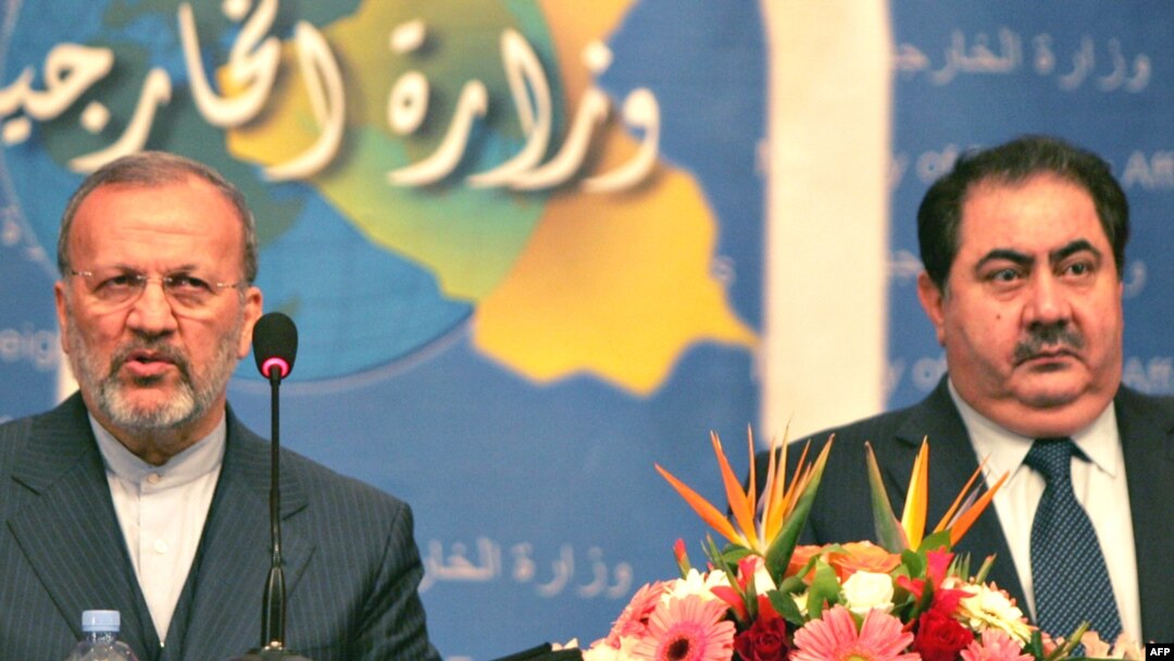 منوچهر متکی و هوشیار زیباری همتای عراقیش در بغداد