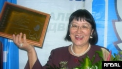 Бахыт Туменова, активист оппозиции, лауреат премии «Свобода – 2008». Алматы, 19 января 2009 года. 