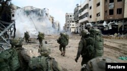 ისრაელის ჯარისკაცები ღაზის სექტორში. 18 დეკემბერი, 2023. 