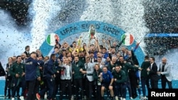 Italia a câștigat Euro 2020 în finala cu Anglia, pe stadionul Wembley din Londra, 11 iulie 2021. 