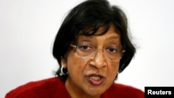 Komisionarja për të drejta të njeriut e Kombeve të Bashkuara, Navi Pillay.