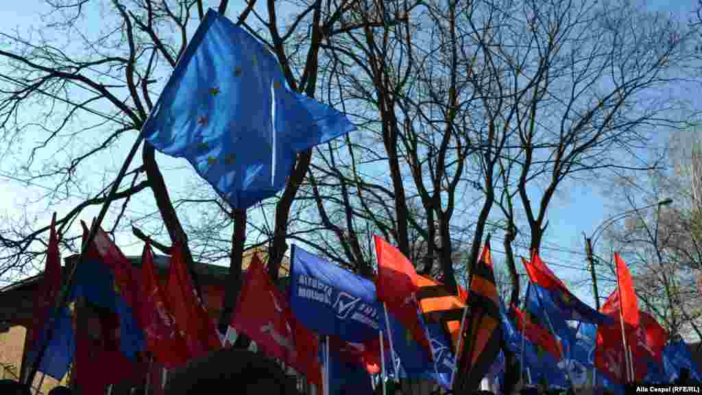 Moldova, Communists' protest against EU in Chisinau