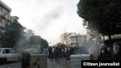 In central Tehran, plastic garbage dumpsters are reportedly being replaced by heavier metal ones, that protesters can't set on fire.