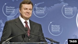 Віктор Янукович під час виступу на саміті з ядерної безпеки у Вашингтоні