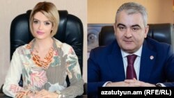 Armenia -- Arman Sahakian, Head of State Property Management Department, and his wife Seda Hahobian.