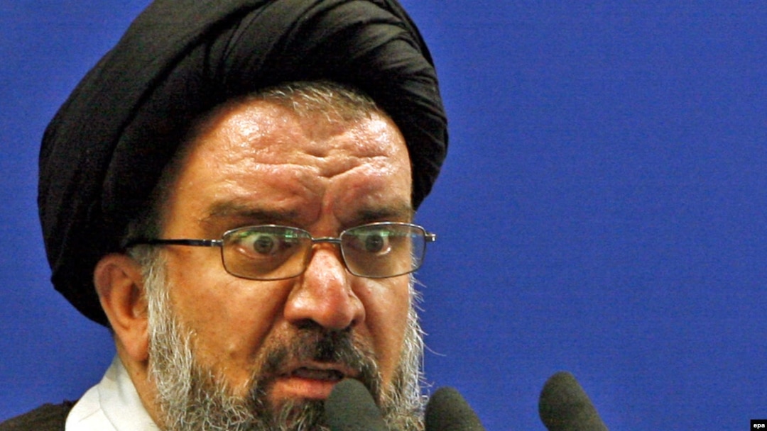 Ayatollah Ahmad Khatami speaking at Friday Prayers