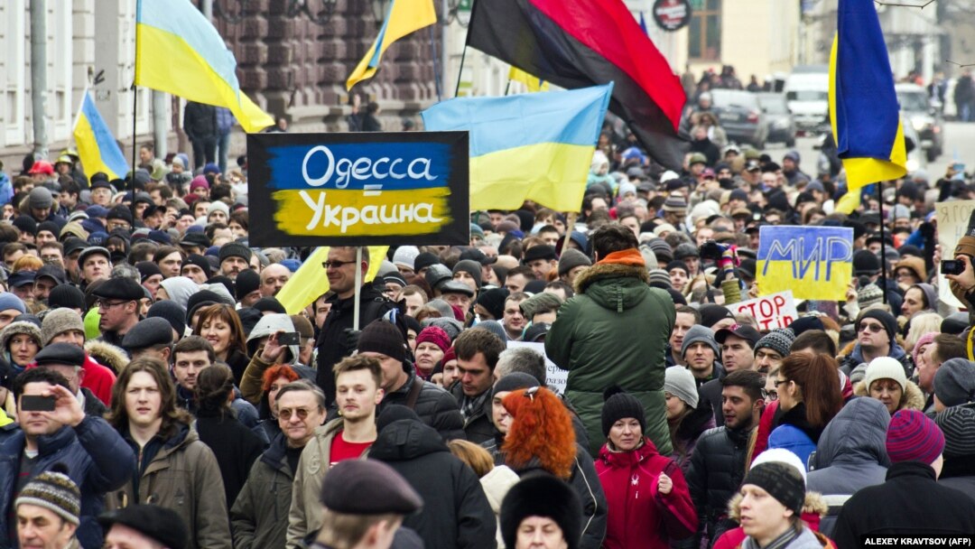 Антивоенный марш в Одессе