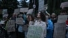 Pamje nga protestat e mbajtura në Ukrainë më 30 korrik.
