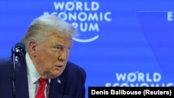 دونالد ترامپ در مجمع جهانی اقتصاد در داووس سوئیس