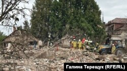 Последици од руското гранатирање во Лавов, 5 октомври.