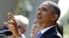 ԱՄՆ - Նախագահ Բարաք Օբաման բյուջեի հարցում առաջացած ճգնաժամի վերաբերյալ ելույթ է ունենում Սպիտակ տան այգում, Վաշինգտոն, 1-ը հոկտեմբերի, 2013թ․