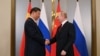 Kazakhstan - Russian President Vladimir Putin and Chinese President Xi Jinping attend a meeting on the sidelines of the Shanghai Cooperation Organization summit in Astana, July 3, 2024. 