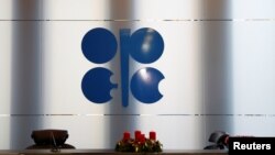 The logo of the Organization of the Petroleum Exporting Countries (OPEC) is seen inside their headquarters in Vienna, Austria December 7, 2018. 