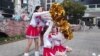 Japanese cheerleaders screengrab