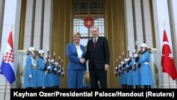 Posjet je unaprijed bio osuđen na neuspjeh: Božo Kovačević (na fotografiji: Kolinda Grabar-Kitarović i Recep Tayyip Erdogan, Ankara)