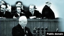 Никита Хрущев на ХХ съезде КПСС