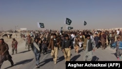 Pakistanis protesting against U.S. aid cuts in January