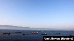 Oil tankers wait to dock at Tupras refinery near the northwestern Turkish city of Izmit, June 28, 2018. File photo